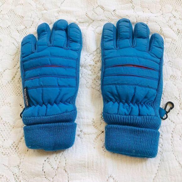 Thinsulate | vintage 1980’s blue youth winter gloves - Picture 1 of 5